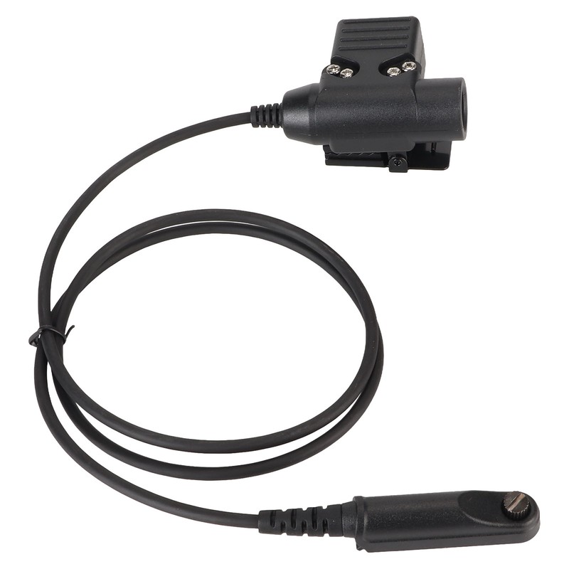 U94 PTT Adapter Cable 35.4in Walkie Talkie Headset Connector Cable