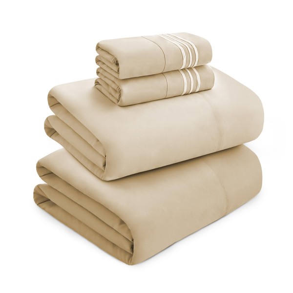 Mocassi Luxury Queen 4-Piece Sheet Set - 1800 Premium Hotel