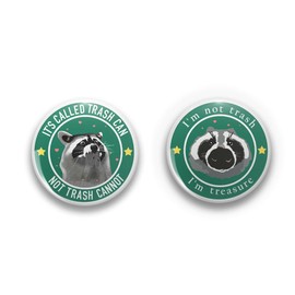 Funny Humorous Button Pins Animal Trash Panda Raccoon Opossum Buttons Badge for Backpack Bag Hat Clothes Jewelry Accessories (raccoon buttons)