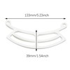 SQXBK 133mm White Acrylic Bird Feeder Bird Accessories Widen and