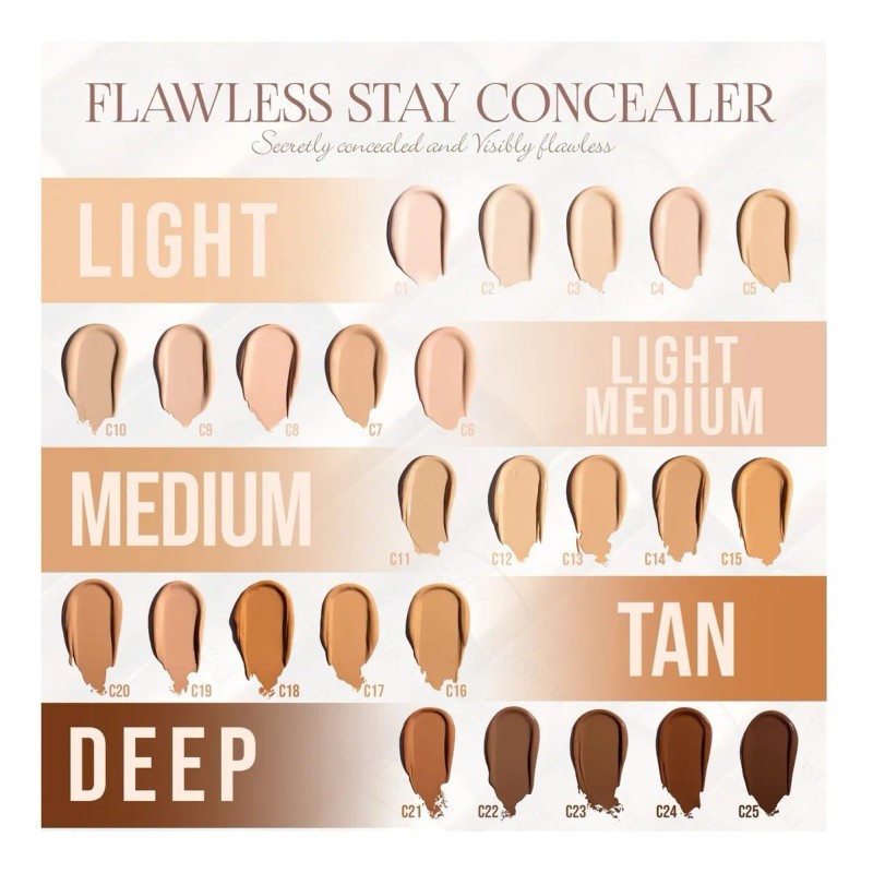 Corrector Cobertura Completa Flawless Stay Beauty Creations Tono Fs C02