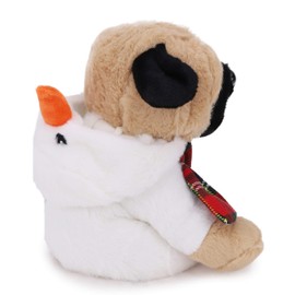 Toyland® 23cm Cuddly Pug Soft Toy - Novelty Christmas Plush - Suitable For all ages