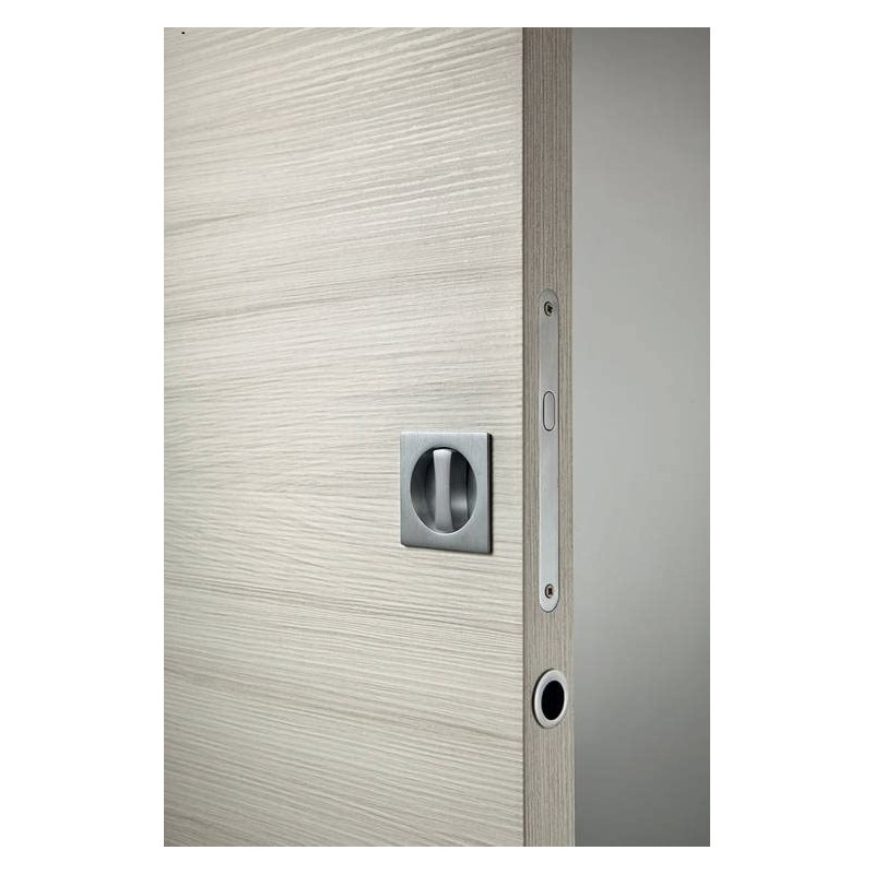 bricoleva.it Sliding Door Lock Set Square with Touch Handle with