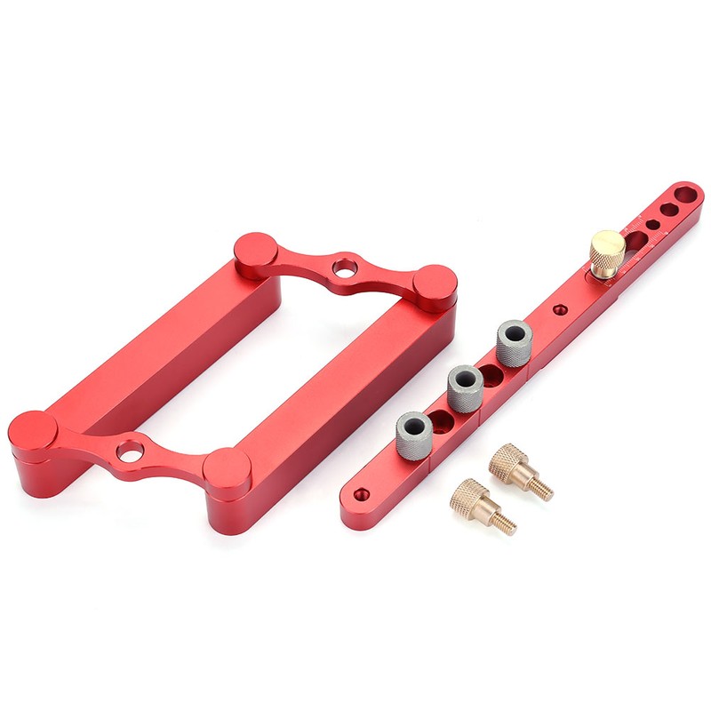 6/8/10mm Self Centering Dowelling Jig Dowel Hole Drilling Guide DIY