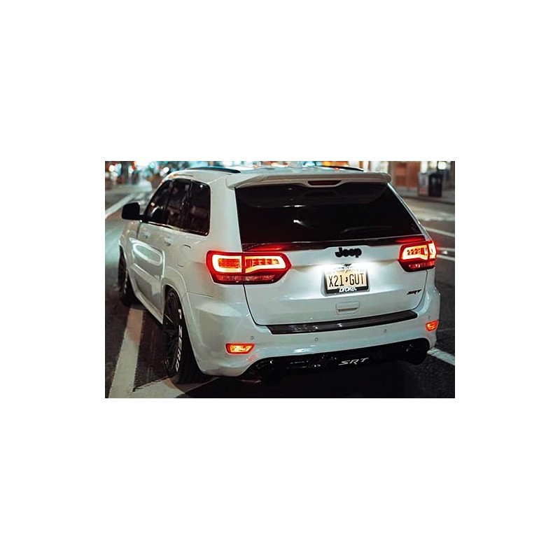 RZG 2x LED Licence Number Plate Light White Canbus For