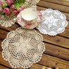 Gracebuy Pack of 4PCS Beige 7 Inch 100% Cotton HANDMADE
