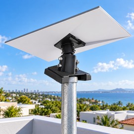 Starlink Gen 3 Mounting Adapter for Standard Dish – Black Dish Mount Bracket for Roof and Pole Installation Setups