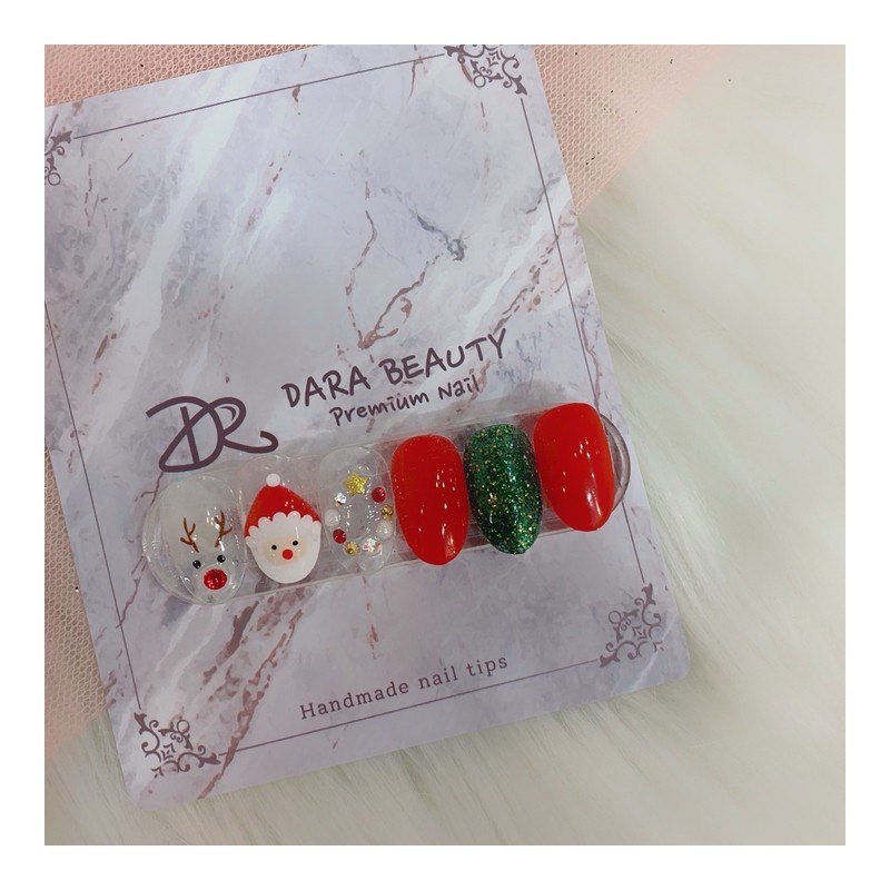 ⭐Next day deliveryChristmas Santa & Rudolph Lisnail / ⭐다음날 발송크리스마스