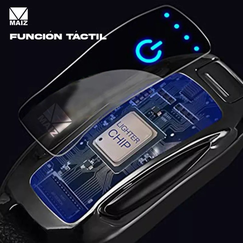 Maíz Encendedor Electrico Recargable Usb, Tipo Llavero C/luz Led