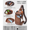 DOOMUS Men's Shoulder Bag, Crossbody Bag, Genuine Leather, Waterproof, Large
