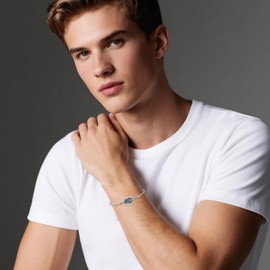 CUPENDA St Christopher Bracelet S925 Sterling Silver Saint Christopher Bracelet St Christopher Jewelry Gifts for Men