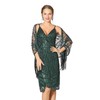 Metme Women's 1920s Scarf Wraps Sequin Deco Fringed Wedding Cape