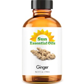Sun Essential Oils 4oz - Ginger Essential Oil - 4 Fluid Ounces