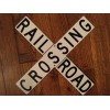 MrTrain Train/Railroad Party Decorations | White Crossing | Wall Sign