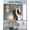 Adiding Rotatable LED Garage Light 4 Pack, 6 Adjustable Panels