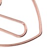 100Pcs Heart Shaped Paper Clips Iron Decorative Paperclips Set with