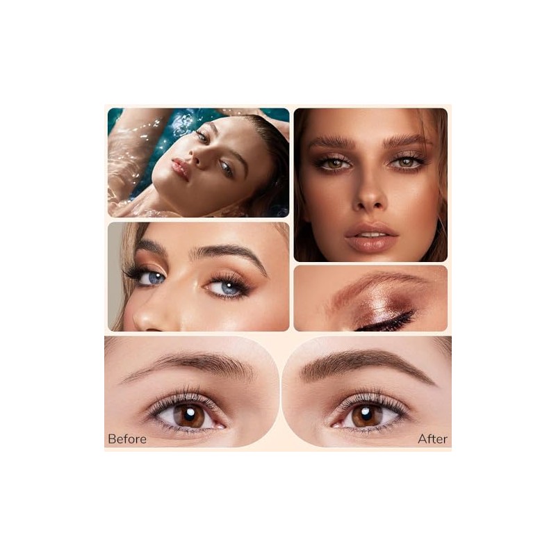 Lápiz de cejas, maquillaje en gel natural de larga duración