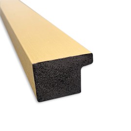 Amanti Art Bathroom Mirror, Grace Brushed Gold Narrow Wall Mirror for use as Bathroom Vanity Mirror Over Sink (28 x 28 in.) Non-Beveled Mirror, Gold Mirror, Casual Mirror from WI, USA