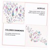 Baluue 5sets e Eyebrow Gems Stickers Reusable Rhinestone Face Gems