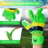 Soccer Goalkeeper Gloves – Pro-Level Super Superior Grip, Enhanced Finger
