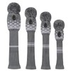Golf Headcover Knit Set 4-piece Set, Golf Club Driver Wood
