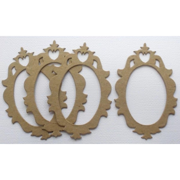 Unbranded {4} *MINI ACCENT FRAME* Ornate Picture Frames Bare Chipboard