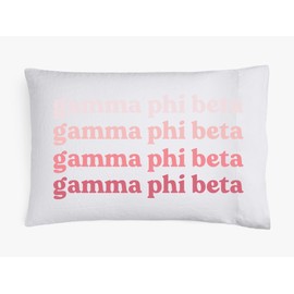Sorority Shop Gamma Phi Beta Pillowcase – Ombre Design, 100% Cotton Pillow Case Standard Size