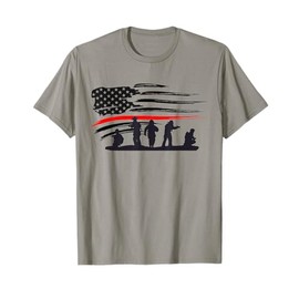 Vintage Thin Red Line shirt, Firefighter gift American Flag T-Shirt