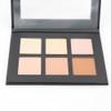 Mesvol 6 Color Contour Powder Kit Highlighter Sculpt Enhance Features(Light)