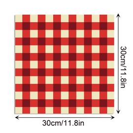 24-Sheet Christmas Pattern Paper Pack, Plaid Scrapbook Specialty Paper, Double-Sided Collection for Card Making & Decorative Crafts