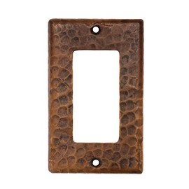 Premier Copper Products SR1 Copper Single Ground Fault/Rocker GFI Switch Plate Cover, Oil Rubbed Bronze
