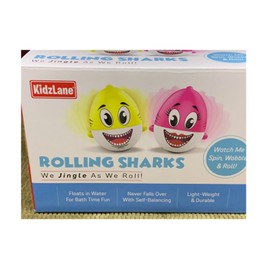 KIDZLANE NEW IN ORIGINAL BOX KIDZLANE PAIR OF SHARK BATH TOY OF BABIES & TODDLERS