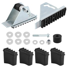 Balana 28pcs/set Shoe kit for Extension Ladders Support Accessories,Ladder Anti-Skid feet,Extension Ladder Parts,Replacement Feet for Aluminum Ladders(Silver Black)
