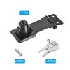 PATIKIL Keyed Hasp Locks, 3 Pack 3 Inch Twist Knob