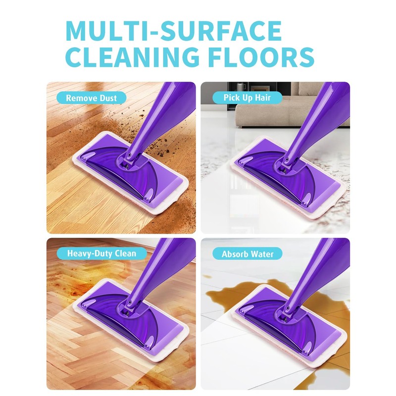 Power Scrubbing Reusable Mop Pads for Swiffer Wet Jet Mops