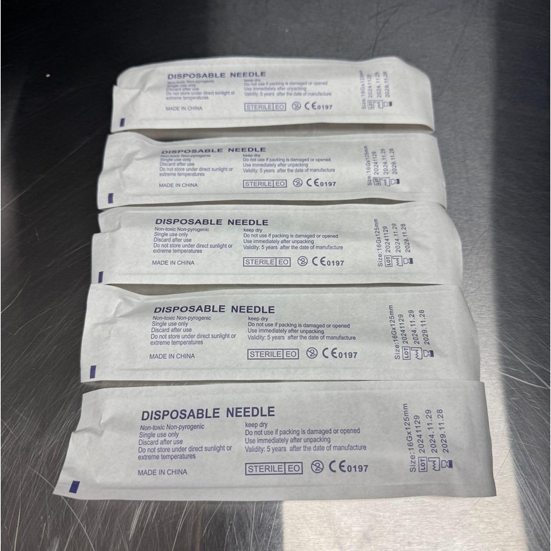 Myco Labs 16G 5 Inch 125mm Luer Lock Disposable Liquid