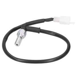 KIMISS Hydraulic Brake Light Switch, Steel Hydraulic Pressure Brake Light Switch M10x1.25 Screw Spacing for Single Line Hydraulic Brake System (with Plug)