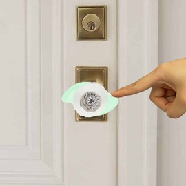 Mediss Agarres de silicona para puerta para artritis ancianos discapacitados, ayuda de vida fácil de abrir, fluorescente, 4 unidades