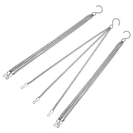 BESPORTBLE 3Pcs Hanging Chains for Flowerpots Bird Feeders Durable Metal Replacement Chains for Baskets Lanterns Sturdy Iron Hangers for Garden Decor