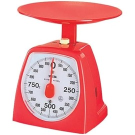 Tanita 1439-OR Cooking Scale Kitchen Scale Cooking Analog 2.2 lbs (1 kg) 0.2 oz (5 g) Units, Made in Japan, Red