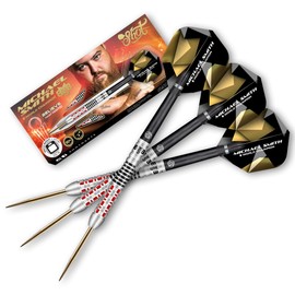 Shot! Darts Michael Smith Believe Front Weighted 90% Tungsten Pro Throwing Darts Steel Tip Set Professional Made in New Zealand Designed Dart Flights for Women & Men Metal Tip Bar Darts for Adults
