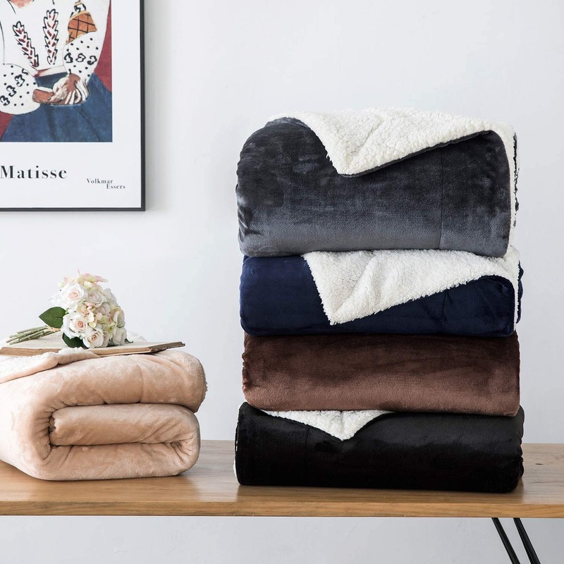 IR Imperial Rooms Sherpa Fleece Blanket Bed Throws Blankets For