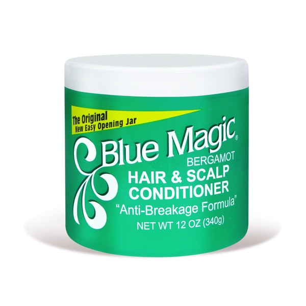 Blue Magic Bergamot Hair & Scalp 12 Ounce Jar (354ml) (2 Pack)