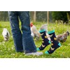 G2TUP 2 pares de calcetines Crazy Chicken Lady regalo para