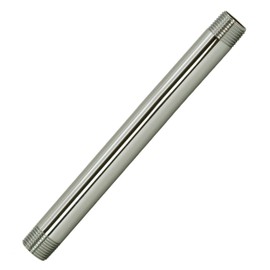 Westbrass D12108-05 ½” x 8" IPS Brass Pipe Nipple, Polished Nickel