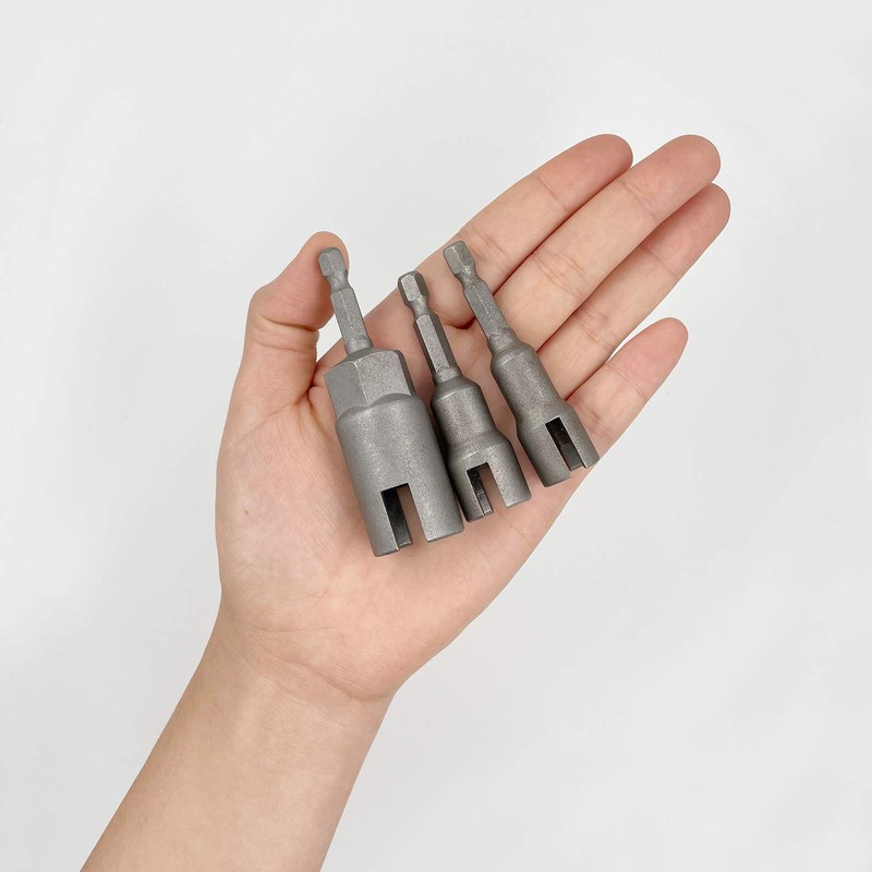 3 Pack 3 Size 1/4" Hex Shank，Power Wing Nut Driver