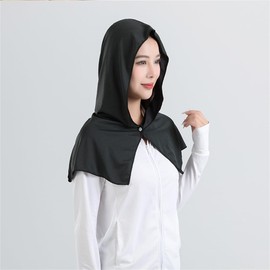 SITEDAN Cooling Towel, Hooded Black, Cool Towel, Poncho, Cool Cape Sports Towel, Sun Protection, Sun Protection, Cool to Touch, Cool, UV Protection, Outdoors, Cool, Cool, Prevents Heatstroke, Instant