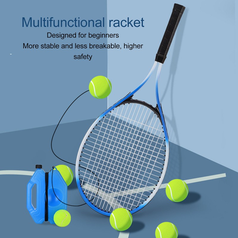 Tennis Trainer Rebound Ball Set Blue Single Tennis Racket Training