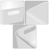 Kekow Pantry Organization Bin, 6-Pack Plastic Storage Bin, White