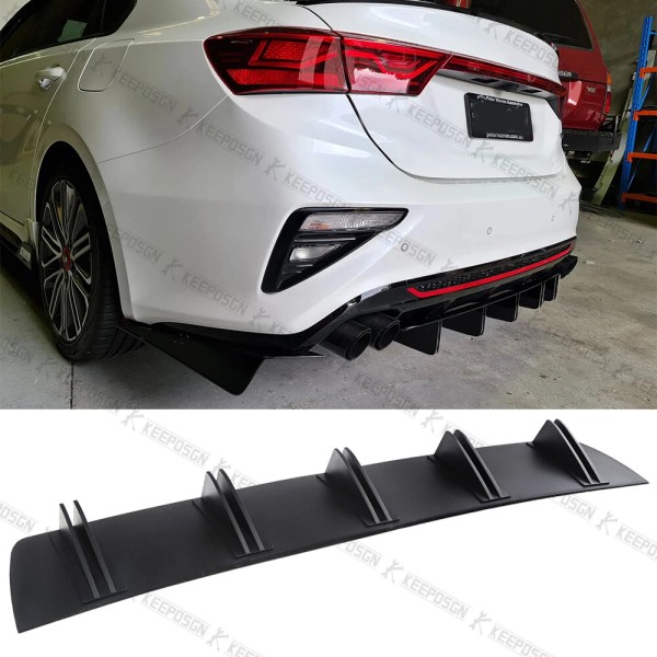 KEEPDSGN For Kia Forte GT Optima 10-Fin Rear Diffuser Bumper